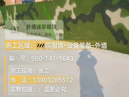 广元 迷彩漆喷涂价格（按平方米计费）